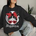 Shqipëria Albania Flagajza Shqiptare Albanian Girl Sweatshirt Frauen Geschenke für Sie