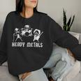 Teacher Saying Heavy Metals Rocks Chemistry Music Love Women Sweatshirt Gifts for Her