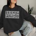 Wj Initialen W J Name Nachname Onomastics Onomatology Sweatshirt Frauen Geschenke für Sie