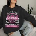 Women's Anja Name First Name Name Day Das Ist Ein Anja Ding With-Neck Sweatshirt Frauen Geschenke für Sie