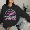 Women's Diese Prinzessin Kommt In Diving Fins Sports Diving S Sweatshirt Frauen Geschenke für Sie