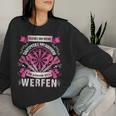 Women's Reichet Mir Dartpflights Ihr Jester Die Queen Will Throw Sweatshirt Frauen Geschenke für Sie