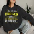 Women's With-Neck Das Ist Ein Krüger Sweatshirt Frauen Geschenke für Sie