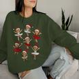 Ballet Dancer Gingerbread Christmas Dance Teacher Girl Women Women Sweatshirt Gifts for Her