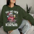 Bòbr Kurwa Christmas Jumper Polish Beer Bober Xmas Kurwa Red Sweatshirt Frauen Geschenke für Sie