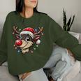 Christmas Children Reindeer Red Nose Xmas Sweatshirt Frauen Geschenke für Sie