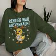 Saying Duck Christmas Reindeer War Ausverkauft Sweatshirt Frauen Geschenke für Sie