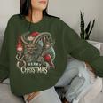 Goth Santa Claus Gothic For Krampus Ugly Christmas Women Sweatshirt Gifts for Her