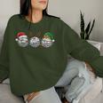 Santa Claus Elf Reindeerolleyball Christmas Women's Children's Sweatshirt Frauen Geschenke für Sie