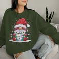 Santa Gnome Christmas Light Xmas For Boy Kid Women Sweatshirt Gifts for Her