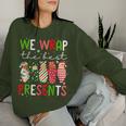 We Wrap The Best Presents Mother Baby Unit Cute Christmas Women Sweatshirt Gifts for Her