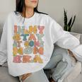 In My Stay At Home Mom Era Retro Groovy Stay At Home Mom Women Sweatshirt Gifts for Her