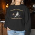 Beer And Fischen Ist Mein Ding Cumberland Lake Sweatshirt Frauen Lustige Geschenke