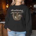 Boulder Sloth Climbing Bouldering Sweatshirt Frauen Lustige Geschenke