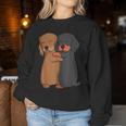 Dachshund Dachshund Teckel Women's Sweatshirt Frauen Lustige Geschenke