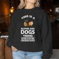 Dies Ist Ein Faultier- Und Hunde-Ding-Sloths Sweatshirt Frauen Lustige Geschenke