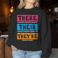 English Teacher Grammar Sweatshirt Frauen Lustige Geschenke