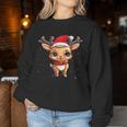 Rentier Weihnachts Red Nose Children's Women's Sweatshirt Frauen Lustige Geschenke