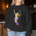 Tennis Player Splash Tennis Teacher Women's Girls Sweatshirt Frauen Lustige Geschenke