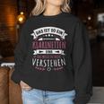 Women's Clarinettist Musician Das Ist So Ein Klarinettending Sweatshirt Frauen Lustige Geschenke