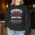 Women's Trombone Trombone Musician Das Ist So Ein Bastrombone Ding Sweatshirt Frauen Lustige Geschenke