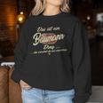 Women's With-Neck Das Ist Ein Baumann Ding Sweatshirt Frauen Lustige Geschenke