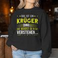 Women's With-Neck Das Ist Ein Krüger Sweatshirt Frauen Lustige Geschenke