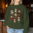 Ballet Dancer Gingerbread Christmas Dance Teacher Girl Women Women Sweatshirt Unique Gifts