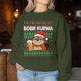 Bòbr Kurwa Bober X Xmas Christmas Beer Kurwa Bober Xmas Beer Sweatshirt Frauen Lustige Geschenke