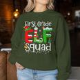 First Grade Elf Squad Teacher Christmas Students Women Sweatshirt Personalized Gifts