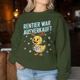 Saying Duck Christmas Reindeer War Ausverkauft Sweatshirt Frauen Lustige Geschenke