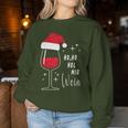 Ho Ho Hol Mir Wine Christmas Outfit Santa Hat Fun Xmas Sweatshirt Frauen Lustige Geschenke