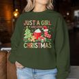 Just A Girl Who Loves Christmas Holiday Vibes Xmas Women Sweatshirt Personalized Gifts
