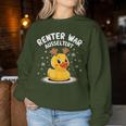 Renter War Ausgeltert Christmas Duck Sweatshirt Frauen Lustige Geschenke