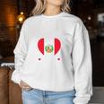 My Girlfriend Is Peruvian Girlfriend Peru Flag Sweatshirt Frauen Lustige Geschenke