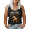 Anatomy Of A Haflinger Pony Haflinger Horse Tank Top Frauen