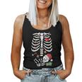 Cute Skeleton Baby Xmas Maternity Mom Pregnancy Christmas Women Tank Top
