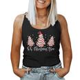 Groovy Oh Christmas Tree Xmas Lights Tree Cakes Debbie Women Tank Top