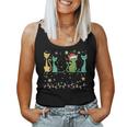 Mid Century Cat Christmas Retro 50S 60S Xmas Women Women Tank Top