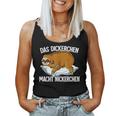 Sloth Das Dickerchen Macht Ein Naperchen Tank Top Frauen