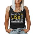 Women's First Name Lisa Name Day Saying Das Ist Ein Lisa Ding Tank Top Frauen