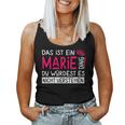 Women's First Name Marie Name Day Saying Das Ist Ein Birgit Ding With-Neck S Tank Top Frauen