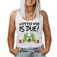 Christmas Pregnancy A Little Who Is Due Mom Women Tank Top