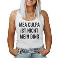 Women's Mea Culpa Ist Nicht Mein Ding Blue Tank Top Frauen