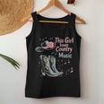 Cette Fille Aime La Musique Country Texas Boot Cowgirl Music Lover Débardeur pour femme Cadeaux drôles
