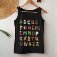 Christmas Alphabet Abc Cute Xmas Prek Teacher Women Women Tank Top Personalized Gifts