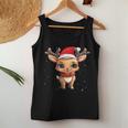 Rentier Weihnachts Red Nose Children's Women's Tank Top Frauen Lustige Geschenke