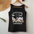 Just A Girl Who Loves Animals For Girls Who Love Animals Women Tank Top Personalized Gifts