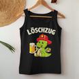 Löschzug Feuerwehr Beer Dino Fireman Tank Top Frauen Lustige Geschenke