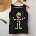 The Pickleball Elf Christmas Grandma Pajama Grandpa Xmas Women Tank Top Personalized Gifts